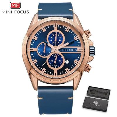 Relógio Masculino Mini Focus Mf0130g à Prova D'água Azul