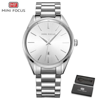 Relógio Masculino Mini Focus Mf0050g à Prova D'água Prata