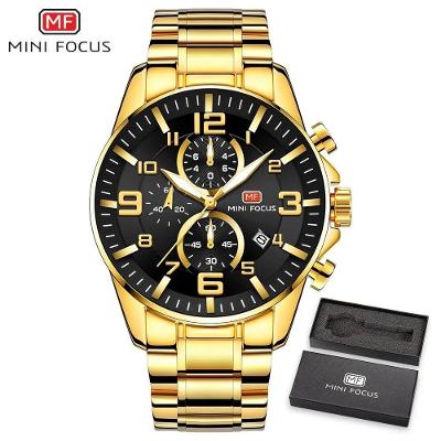 Relógio Masculino Mini Focus Mf0278g à Prova D'água Preto