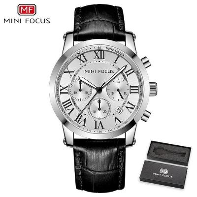 Relógio Masculino Mini Focus Mf0415g à Prova D'água Prata
