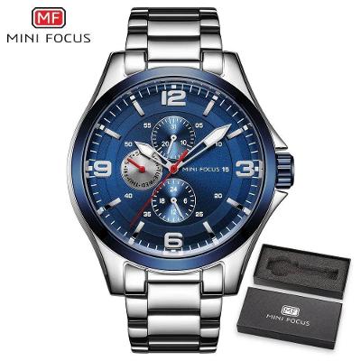 Relógio Masculino Mini Focus Mf0199g à Prova D'água Azul