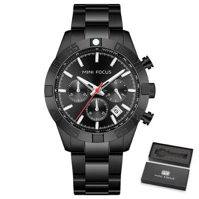 Relógio Masculino Mini Focus Mf0416g à Prova D'água Preto