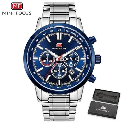 Relógio Masculino Mini Focus Mf0133g à Prova D'água Azul