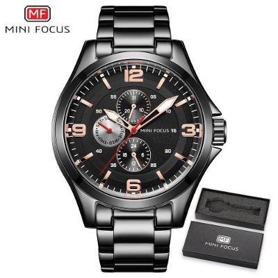 Relógio Masculino Mini Focus Mf0199g à Prova D'água Preto