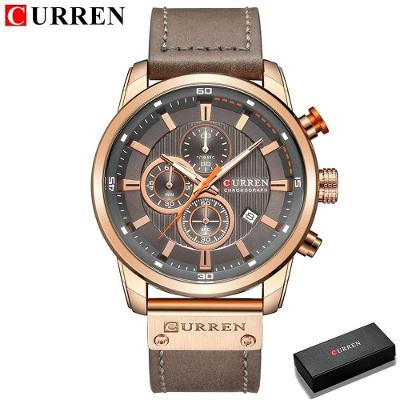 Relógio Masculino Curren 8291 À Prova D'Água Cinza