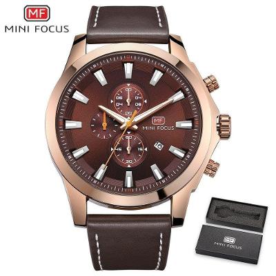Relógio Masculino Mini Focus Mf0082g à Prova D'água Dourado