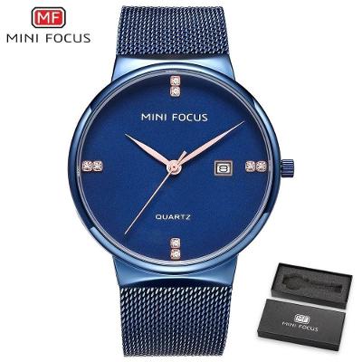Relógio Masculino Mini Focus Mf0181g à Prova D'água Azul
