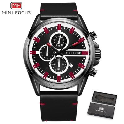 Relógio Masculino Mini Focus Mf0130g à Prova D'água Vermelho