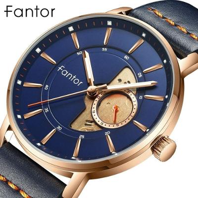 Relógio Masculino Fantor Wf1031g à Prova D'água Azul