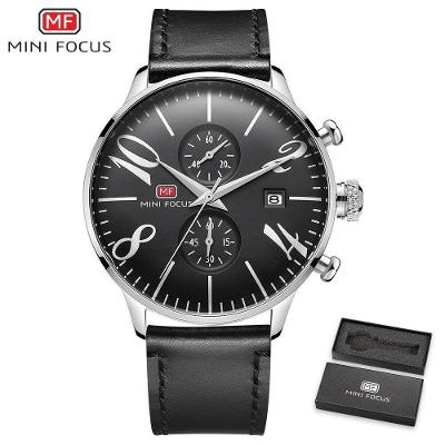 Relógio Masculino Mini Focus Mf0135-5 à Prova D'água Prata