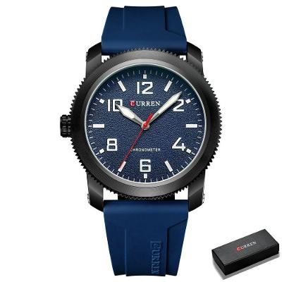 Relógio Masculino Curren 8454 À Prova D'Água Azul