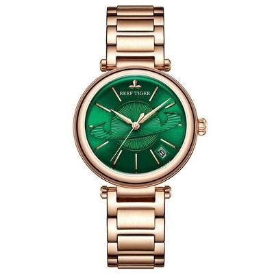 Reógio Feminino Reef Tiger Rga1591-yly à Prova D'água Verde