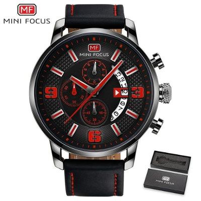 Relógio De Pulso Masculino Mini Focus Mf-0025 à Prova D'água Preto