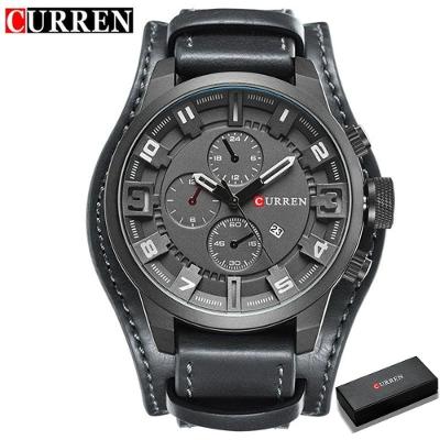 Relógio Masculino Curren 8225 À Prova D'Água Cinza
