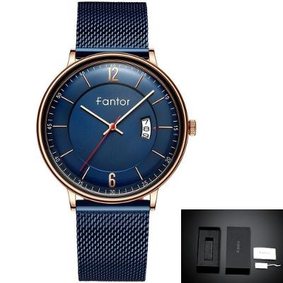 Relógio Masculino Fantor Wf1024g à Prova D'água Azul