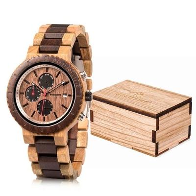 Relogio Masculino Bobo Bird W-R21 À Prova D'Água Com Caixa-2