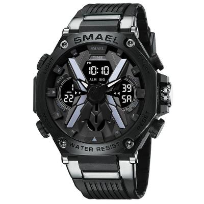 Relógio De Pulso Masculino Smael 8087 à Prova D'água Preto