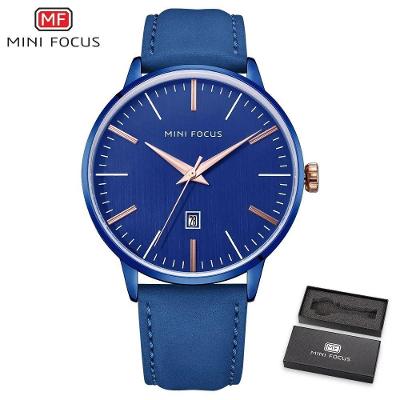 Relógio Masculino Mini Focus Mf0115g-4 à Prova D'água Azul