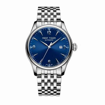 Relógio Masculino Reef Tiger Rga823-y à Prova D'água Azul