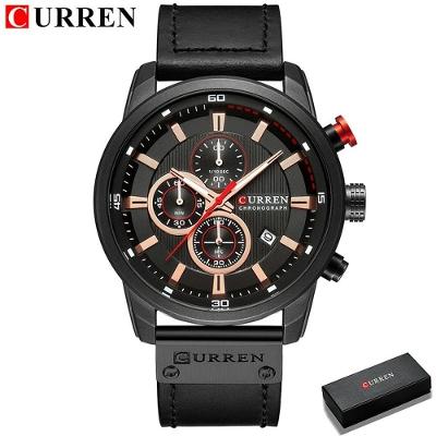 Relógio Masculino Curren 8291 À Prova D'Água Preto
