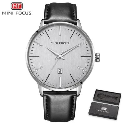 Relógio Masculino Mini Focus Mf0115g-4 à Prova D'água Branco
