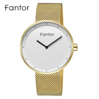 Relógio Masculino Fantor Wf1011g à Prova D'água Ouro