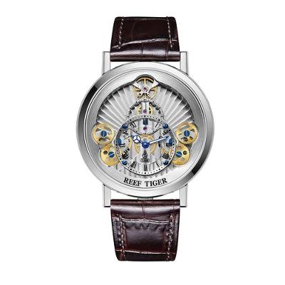 Relógio Masculino Reef Tiger Rga1958-pps à Prova D'água Marrom