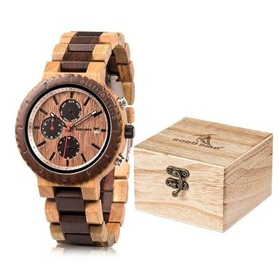 Relogio Masculino Bobo Bird W-R21 À Prova D'Água Com Caixa-1