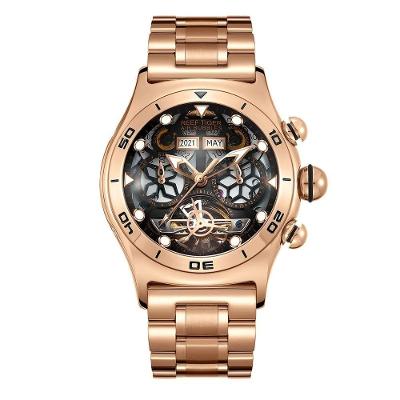 Relógio Masculino Reef Tiger Rga703-yby à Prova D'água Ouro