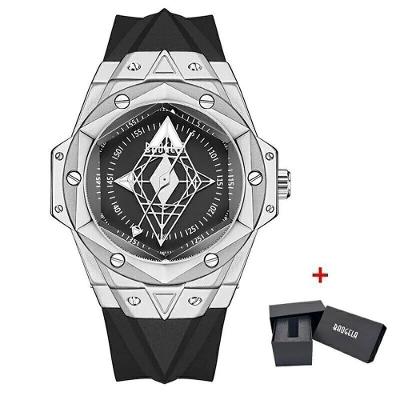 Relógio De Pulso Masculino Baogela 22601-1 à Prova D'água Prata