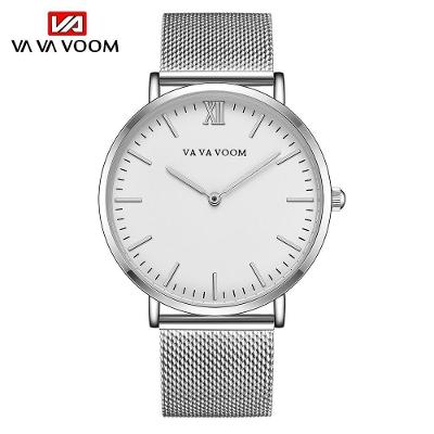 Relógio De Quartzo Masculino Va Va Voom Va-212 à Prova D'água Branco
