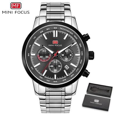 Relógio Masculino Mini Focus Mf0133g à Prova D'água Cinza