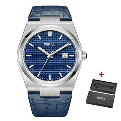 Relógio Masculino Baogela 22802 à Prova D'água Azul