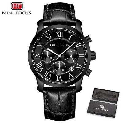 Relógio Masculino Mini Focus Mf0415g à Prova D'água Preto