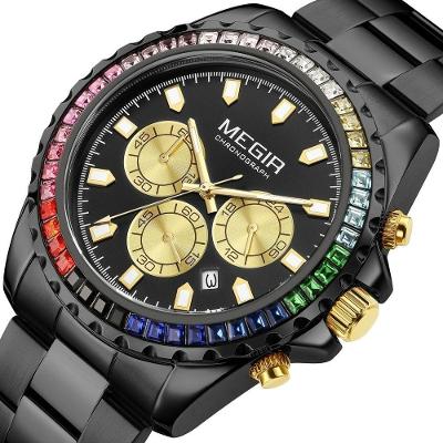Relógio Masculino De Quartzo Smael 2227g à Prova D'água Preto