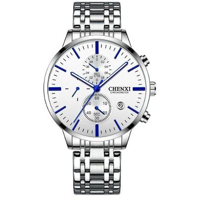 Relógio Masculino Chenxi Cx-971 à Prova D'água Prata