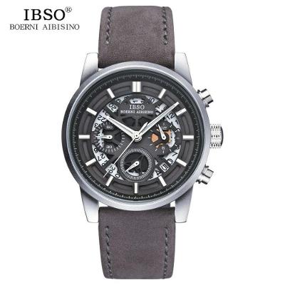 Relógio De Quartzo Masculino Ibso 6860 à Prova D'água Cinza