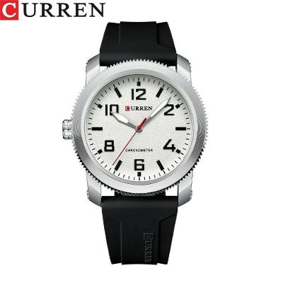 Relógio Masculino Curren 8454 à Prova D'água Branco No
