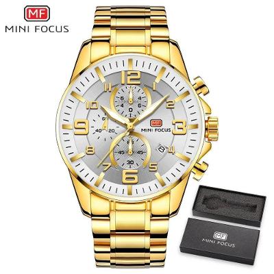 Relógio Masculino Mini Focus Mf0278g à Prova D'água Branco