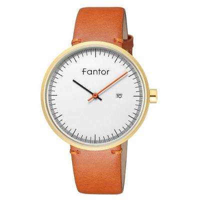 Relógio Masculino Fantor Wf1019g à Prova D'água Laranja