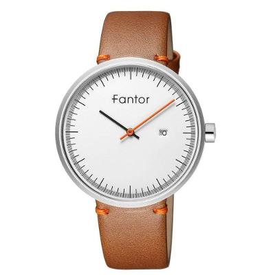 Relógio Masculino Fantor Wf1019g à Prova D'água Marrom
