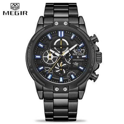 Relógio Masculino Megir 2108 à Prova D'água Preto