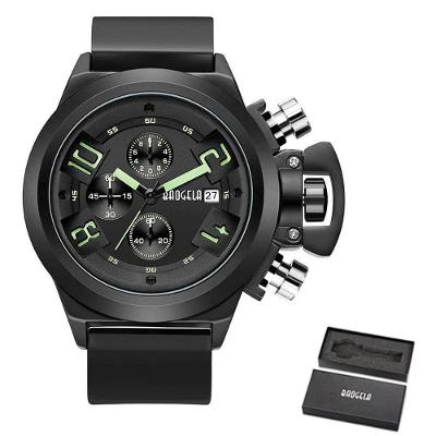 Relógio Masculino Baogela 1606 à Prova D'água Verde