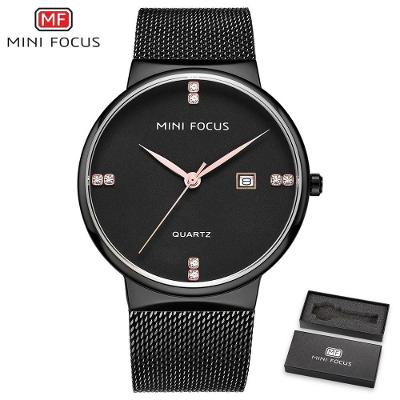 Relógio Masculino Mini Focus Mf0181g à Prova D'água Preto