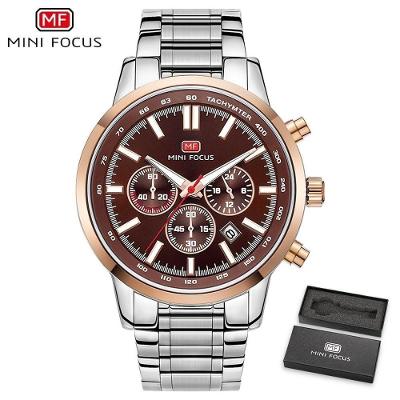 Relógio Masculino Mini Focus Mf0133g à Prova D'água Prata