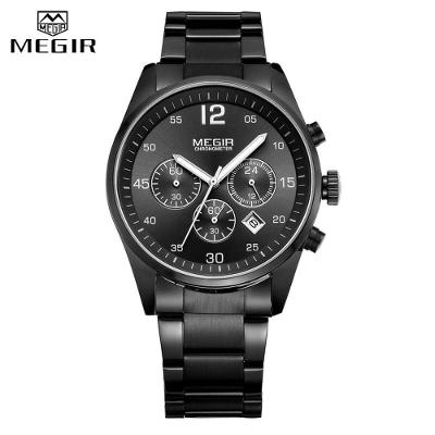 Relógio Masculino Megir 2010 à Prova D'água Preto