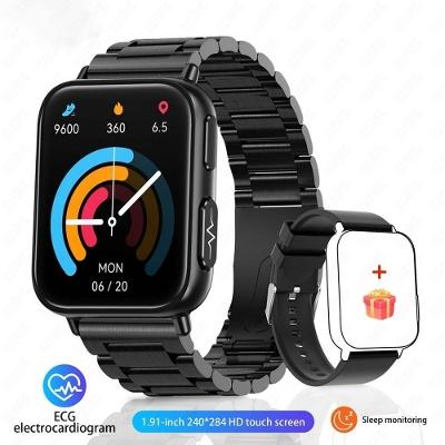 Relógio Smartwatch Foxbox 8762D À Prova D'Água Preto Monitor Ecg Ppg