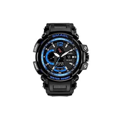 Relógio Masculino Luxuoso Digital 1702 à Prova Água Azul