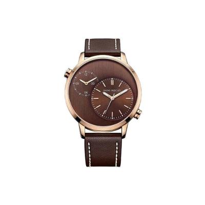 Relógio De Couro Luxo Minifocus Mf 0035 à Prova D' Água 3