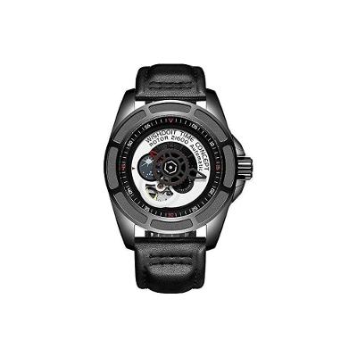 Relógio Masculino Luxo Wishdoit Mecânico Couro Wsd-8805